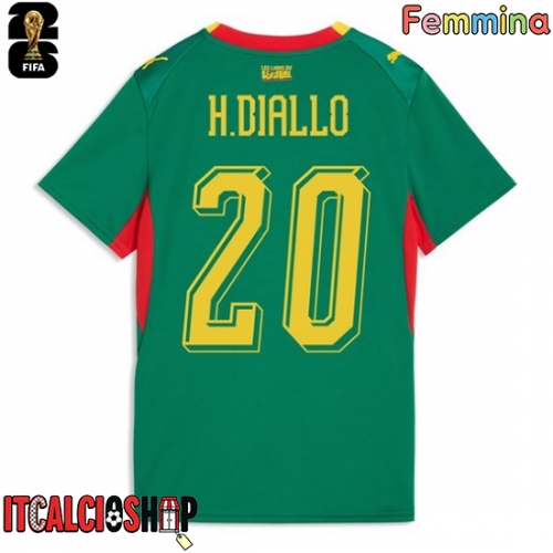 Senegal Habib Diallo #20 Seconda Maglia Femmina Mondiali 2026 Manica Corta